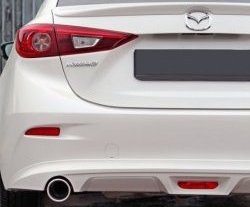 7 199 р. Диффузор заднего бампера Sport v1  Mazda 3/Axela  BM (2013-2016) дорестайлинг, хэтчбэк (Неокрашенная)  с доставкой в г. Королёв. Увеличить фотографию 2