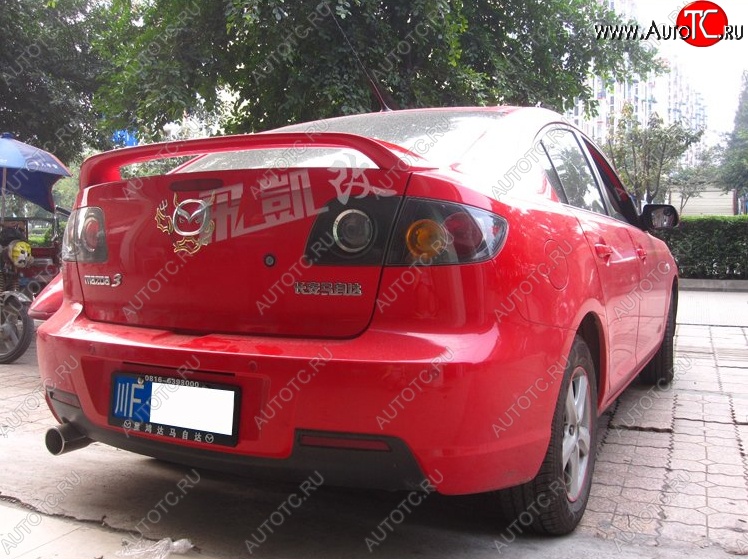 4 149 р. Спойлер KENSTYLE EDITION Mazda 3/Axela BK дорестайлинг седан (2003-2006) (Неокрашенный)  с доставкой в г. Королёв