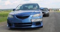 8 499 р. Передний бампер Mazda Speed Mazda 3/Axela BK дорестайлинг седан (2003-2006) (Неокрашенный)  с доставкой в г. Королёв. Увеличить фотографию 2