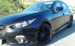 839 р. Реснички на фары M-Techno v2 Mazda 3/Axela BM дорестайлинг седан (2013-2016) (Неокрашенные)  с доставкой в г. Королёв. Увеличить фотографию 3