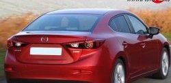 1 699 р. Лип спойлер M-VRS Mazda 3/Axela BM дорестайлинг седан (2013-2016) (Неокрашенный)  с доставкой в г. Королёв. Увеличить фотографию 3