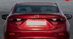 1 699 р. Лип спойлер M-VRS Mazda 3/Axela BM дорестайлинг седан (2013-2016) (Неокрашенный)  с доставкой в г. Королёв. Увеличить фотографию 2