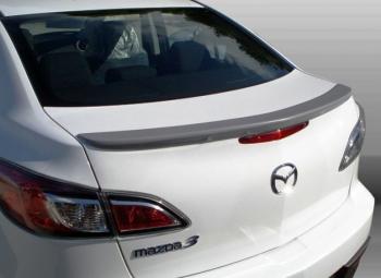 3 899 р. Лип спойлер MV-Tuning  Mazda 3/Axela  BL (2009-2013) дорестайлинг седан, рестайлинг седан (Неокрашенный)  с доставкой в г. Королёв. Увеличить фотографию 2