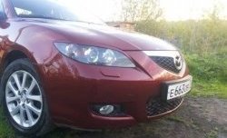 689 р. Реснички на фары Style (длинные) Mazda 3/Axela BK дорестайлинг седан (2003-2006) (Неокрашенные)  с доставкой в г. Королёв. Увеличить фотографию 4