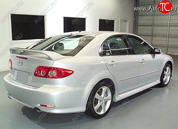 6 599 р. Пороги накладки CT Mazda 6 GG седан дорестайлинг (2002-2005) (Неокрашенные)  с доставкой в г. Королёв