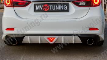 2 499 р. Стоп сигнал LED F1  Mazda 6  GJ (2012-2018) дорестайлинг седан, 1-ый рестайлинг седан (Красный)  с доставкой в г. Королёв. Увеличить фотографию 2