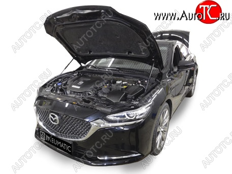 3 899 р. Упоры капота Pomogator Mazda 6 GJ 2-ой рестайлинг седан (2018-2024)  с доставкой в г. Королёв