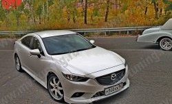 11 399 р. Пороги накладки SkyActivSport  Mazda 6  GJ (2012-2018) дорестайлинг седан, 1-ый рестайлинг седан (Неокрашенные)  с доставкой в г. Королёв. Увеличить фотографию 2