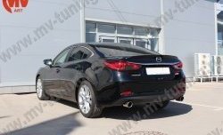 5 199 р. Лип спойлер Boomer Design Mazda 6 GJ дорестайлинг седан (2012-2015) (Неокрашенный)  с доставкой в г. Королёв. Увеличить фотографию 3