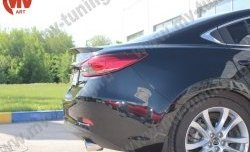 5 199 р. Лип спойлер Boomer Design Mazda 6 GJ дорестайлинг седан (2012-2015) (Неокрашенный)  с доставкой в г. Королёв. Увеличить фотографию 6