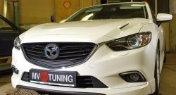 47 899 р. Капот пластиковый (с прорезаными жабрами) SkyActivSport MV-Tuning Mazda 6 GJ 1-ый рестайлинг седан (2015-2018) (Неокрашенный)  с доставкой в г. Королёв. Увеличить фотографию 6