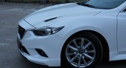 47 899 р. Капот пластиковый (с прорезаными жабрами) SkyActivSport MV-Tuning Mazda 6 GJ 1-ый рестайлинг седан (2015-2018) (Неокрашенный)  с доставкой в г. Королёв. Увеличить фотографию 9