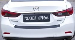 1 269 р. Накладка на задний бампер RA  Mazda 6  GJ (2012-2018) дорестайлинг седан, 1-ый рестайлинг седан  с доставкой в г. Королёв. Увеличить фотографию 4