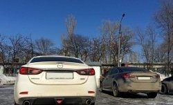 12 699 р. Диффузор заднего бампера Sport v1  Mazda 6  GJ (2015-2018) 1-ый рестайлинг седан (Неокрашенная)  с доставкой в г. Королёв. Увеличить фотографию 2