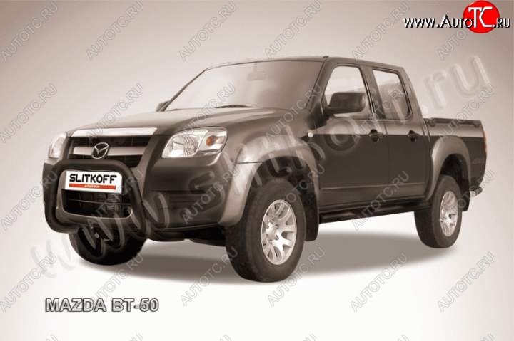 22 999 р. Кенгурятник d76 низкий мини Mazda BT-50 (2006-2011) (Цвет: серебристый)  с доставкой в г. Королёв