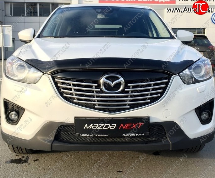 4 599 р. Дефлектор капота NovLine Mazda CX-5 KE дорестайлинг (2011-2014)  с доставкой в г. Королёв