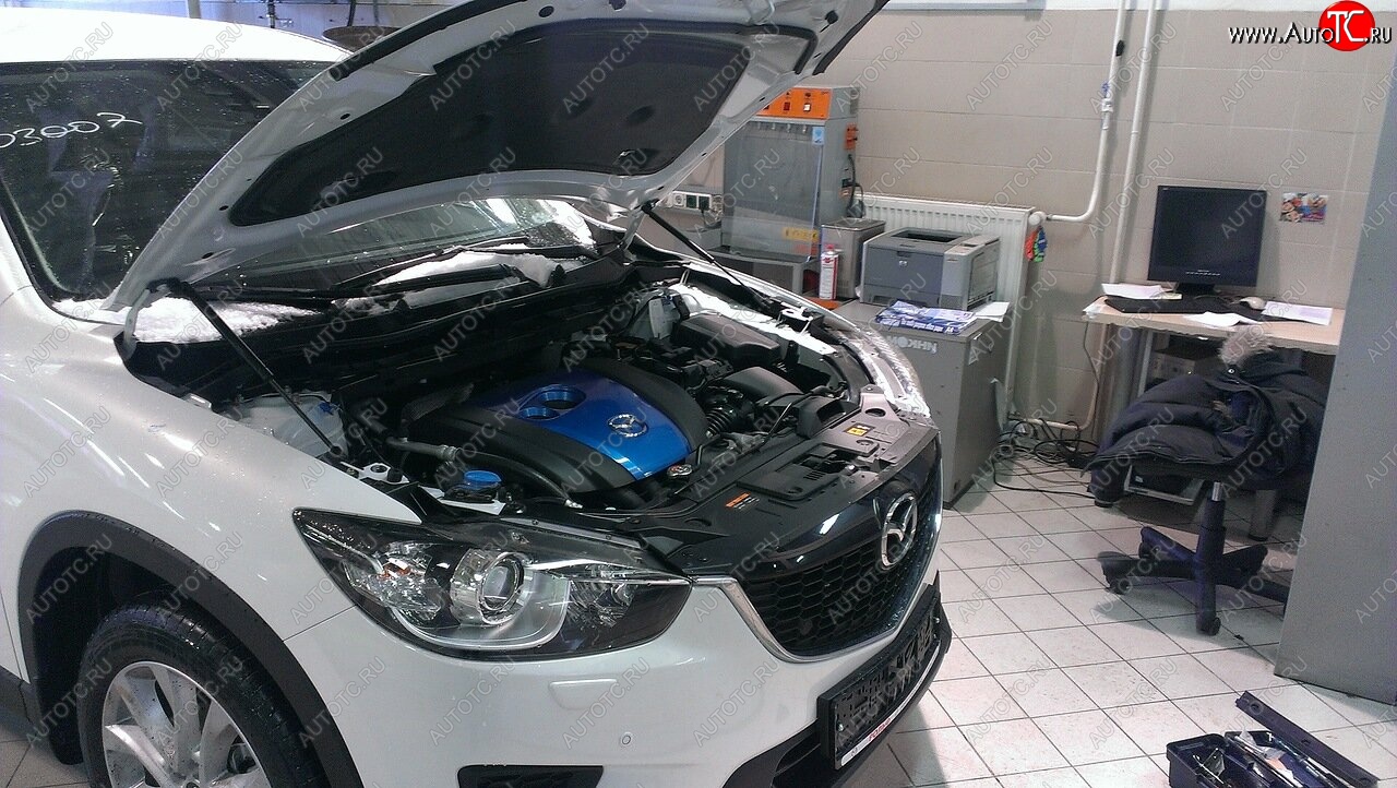 2 349 р. Упоры капота Russtal Mazda CX-5 KE дорестайлинг (2011-2014)  с доставкой в г. Королёв