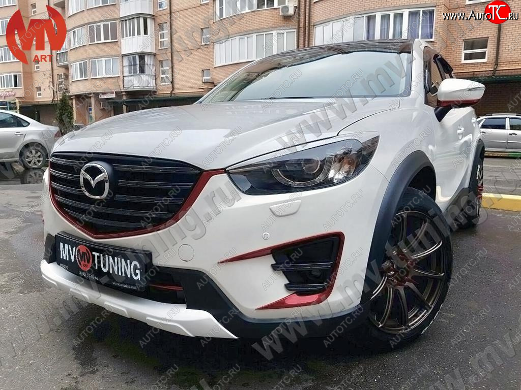 9 199 р. Расширители колесных арок MV-Tuning  Mazda CX-5  KE (2011-2017) дорестайлинг, рестайлинг (Неокрашенный)  с доставкой в г. Королёв