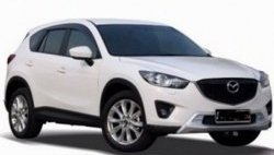 4 199 р. Накладка на передний бампер СТ v2 v2 v2 Mazda CX-5 KE дорестайлинг (2011-2014) (Неокрашенная)  с доставкой в г. Королёв. Увеличить фотографию 3