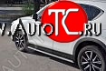 31 649 р. Пороги труба 120х60 овал с проступью . Russtal Mazda CX-5 KF (2016-2024)  с доставкой в г. Королёв