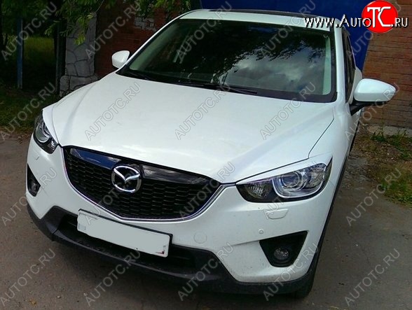 1 399 р. Реснички на фары CT v2 Mazda CX-5 KE рестайлинг (2015-2017) (Неокрашенные)  с доставкой в г. Королёв