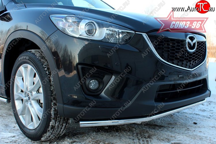 15 254 р. Защита переднего бампера одинарная Souz-96 (d42) Mazda CX-5 KE рестайлинг (2015-2017)  с доставкой в г. Королёв