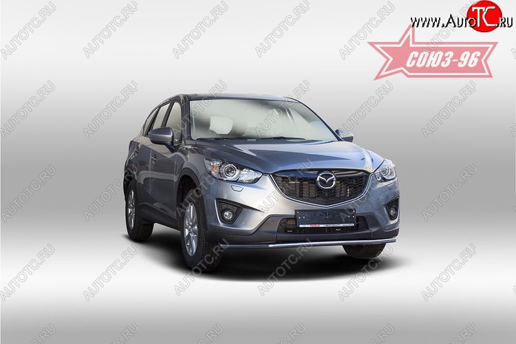 15 254 р. Одинарная защита переднего бампера (d42) Premium Souz-96 Mazda CX-5 KE рестайлинг (2015-2017)  с доставкой в г. Королёв