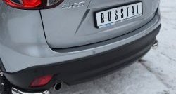 18 499 р. Защита заднего бампера (Ø63 мм уголки, нержавейка) SLITKOFF Mazda CX-5 KE дорестайлинг (2011-2014)  с доставкой в г. Королёв. Увеличить фотографию 2