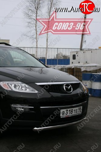 2 384 р. Защита переднего бампера одинарная Souz-96 (d60) Mazda CX-9 TB дорестайлинг (2007-2009)  с доставкой в г. Королёв