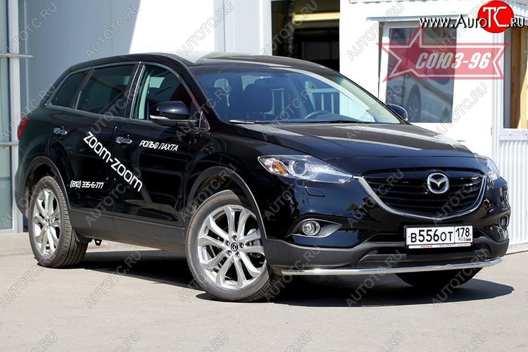 16 199 р. Защита переднего бампера (d42) Souz-96 Mazda CX-9 TB дорестайлинг (2007-2009)  с доставкой в г. Королёв