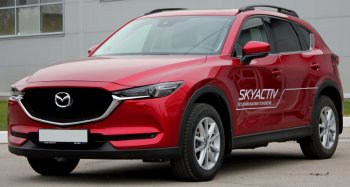 8 999 р. Рейлинги крыши АПС  Mazda CX-5  KF (2016-2025) (Серебристые без поперечин )  с доставкой в г. Королёв. Увеличить фотографию 3