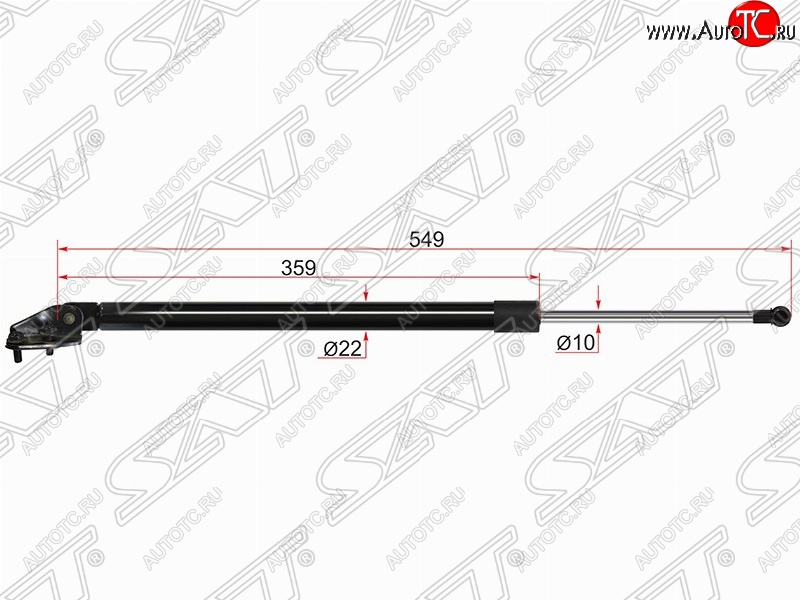 869 р. Левый упор крышки багажника SAT (газовый)  Mazda CX-7  ER (2006-2012) дорестайлинг, рестайлинг  с доставкой в г. Королёв