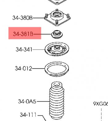 Опорный подшипник стоек амортизатора (оригинал) MAZDA Mazda Tribute  дорестайлинг (2000-2007)