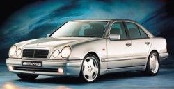 4 499 р. Комплект порогов AMG E45 Mercedes-Benz E-Class W210 дорестайлинг седан (1996-1999) (Неокрашенные)  с доставкой в г. Королёв. Увеличить фотографию 2