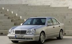 4 499 р. Комплект порогов AMG E45 Mercedes-Benz E-Class W210 дорестайлинг седан (1996-1999) (Неокрашенные)  с доставкой в г. Королёв. Увеличить фотографию 3