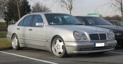 4 499 р. Комплект порогов AMG E45 Mercedes-Benz E-Class W210 дорестайлинг седан (1996-1999) (Неокрашенные)  с доставкой в г. Королёв. Увеличить фотографию 4