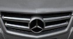 8 599 р. Хромированые накладки решетки радиатора СТ  Mercedes-Benz GLK class  X204 (2012-2015) рестайлинг  с доставкой в г. Королёв. Увеличить фотографию 1