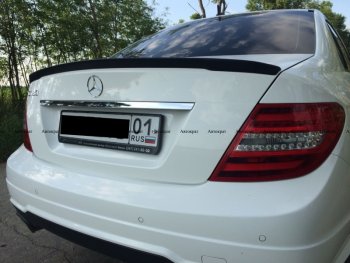 3 399 р. Лип спойлер АВТОКРАТ  Mercedes-Benz C-Class  W204 (2007-2015) дорестайлинг седан, рестайлинг седан (Неокрашенный)  с доставкой в г. Королёв. Увеличить фотографию 2