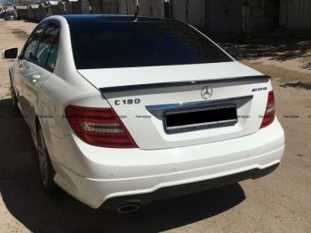 3 399 р. Лип спойлер АВТОКРАТ AMG  Mercedes-Benz C-Class  W204 (2007-2015) дорестайлинг седан, рестайлинг седан (Неокрашенный)  с доставкой в г. Королёв. Увеличить фотографию 4