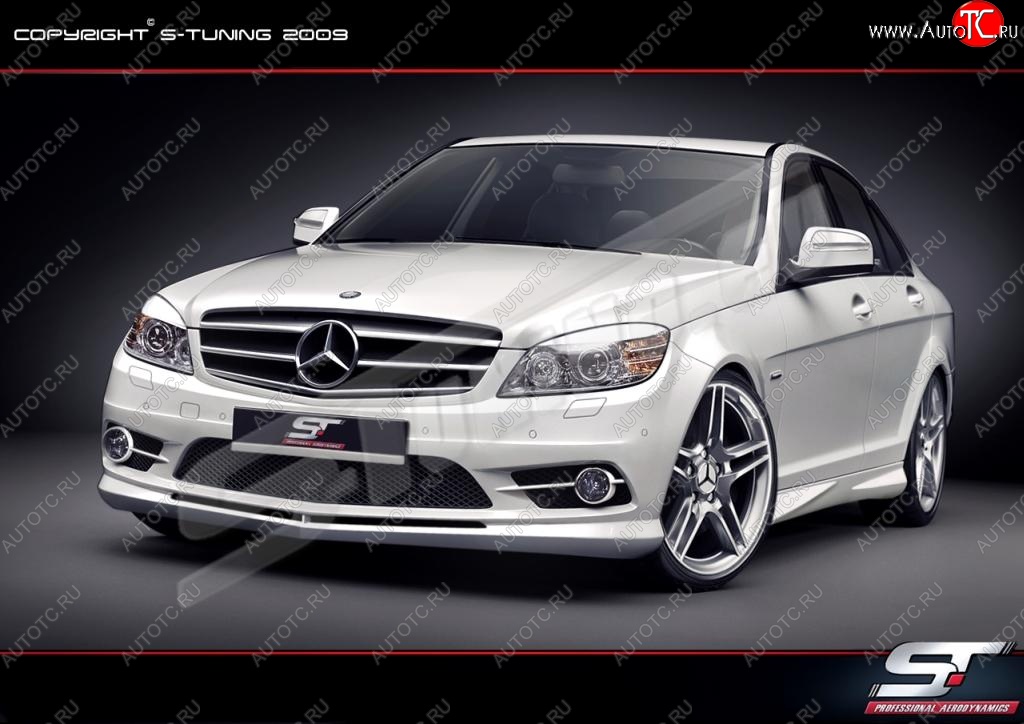 25 899 р. Передний бампер Wild  Mercedes-Benz C-Class  W204 (2007-2011) дорестайлинг седан  с доставкой в г. Королёв