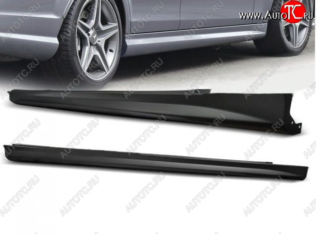 16 899 р. Пороги накладки AMG Style Mercedes-Benz C-Class W204 дорестайлинг седан (2007-2011) (Неокрашенные)  с доставкой в г. Королёв