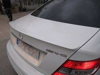 3 499 р. Спойлер багажника AMG Mercedes-Benz C-Class W204 дорестайлинг седан (2007-2011) (Неокрашенный)  с доставкой в г. Королёв. Увеличить фотографию 2