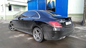 3 399 р. Лип спойлер АВТОКРАТ Mercedes-Benz C-Class W205 дорестайлинг седан (2015-2018) (Неокрашенный)  с доставкой в г. Королёв. Увеличить фотографию 5