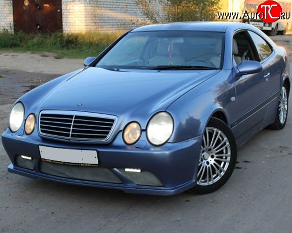 11 199 р. Передний бампер M-VRS на Mercedes-Benz CLK class W208 (1997-2002) (Неокрашенный)  с доставкой в г. Королёв