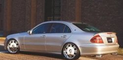 5 599 р. Лип спойлер CT Mercedes-Benz E-Class W211 дорестайлинг седан (2002-2006) (Неокрашенный)  с доставкой в г. Королёв. Увеличить фотографию 3