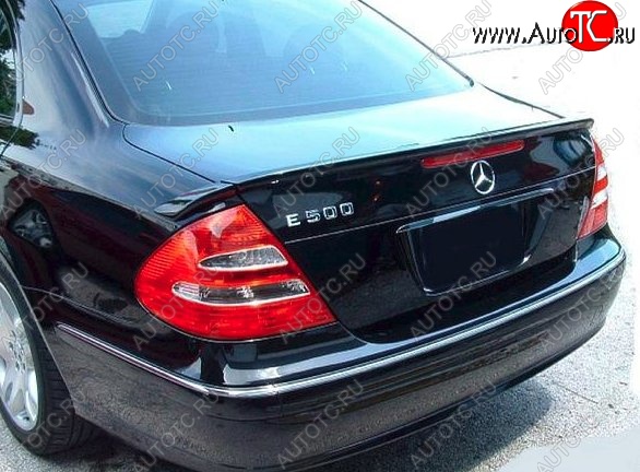 5 599 р. Лип спойлер CT Mercedes-Benz E-Class W211 дорестайлинг седан (2002-2006) (Неокрашенный)  с доставкой в г. Королёв