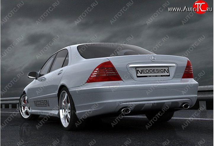 52 639 р. Задний бампер Neodesign Mercedes-Benz S class W220 (1998-2005)  с доставкой в г. Королёв