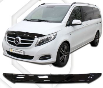 Дефлектор капота CA-Plastiс Mercedes-Benz (Мерседес-Бенс) Vito (вито)  W447 (2015-2025) W447 дорестайлинг, рестайлинг