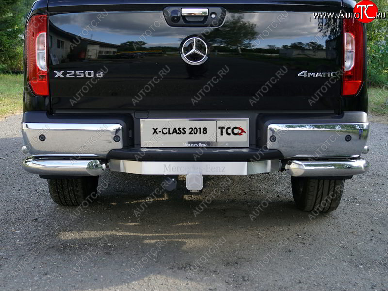 20 849 р. Фаркоп (тягово-сцепное устройство) TCC (надпись Mercedes-Benz) Mercedes-Benz X class W470 (2017-2020) (Оцинкованный, шар E)  с доставкой в г. Королёв