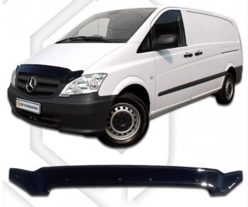 Дефлектор капота CA-Plastiс Mercedes-Benz (Мерседес-Бенс) Vito (вито)  W639 (2010-2014) W639 рестайлинг